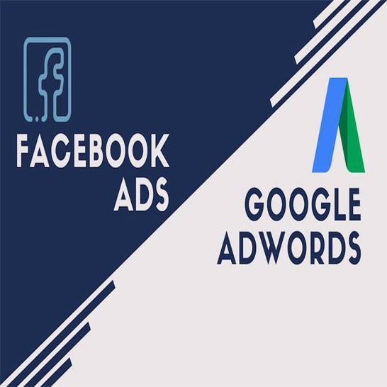 quảng cáo facebook - google