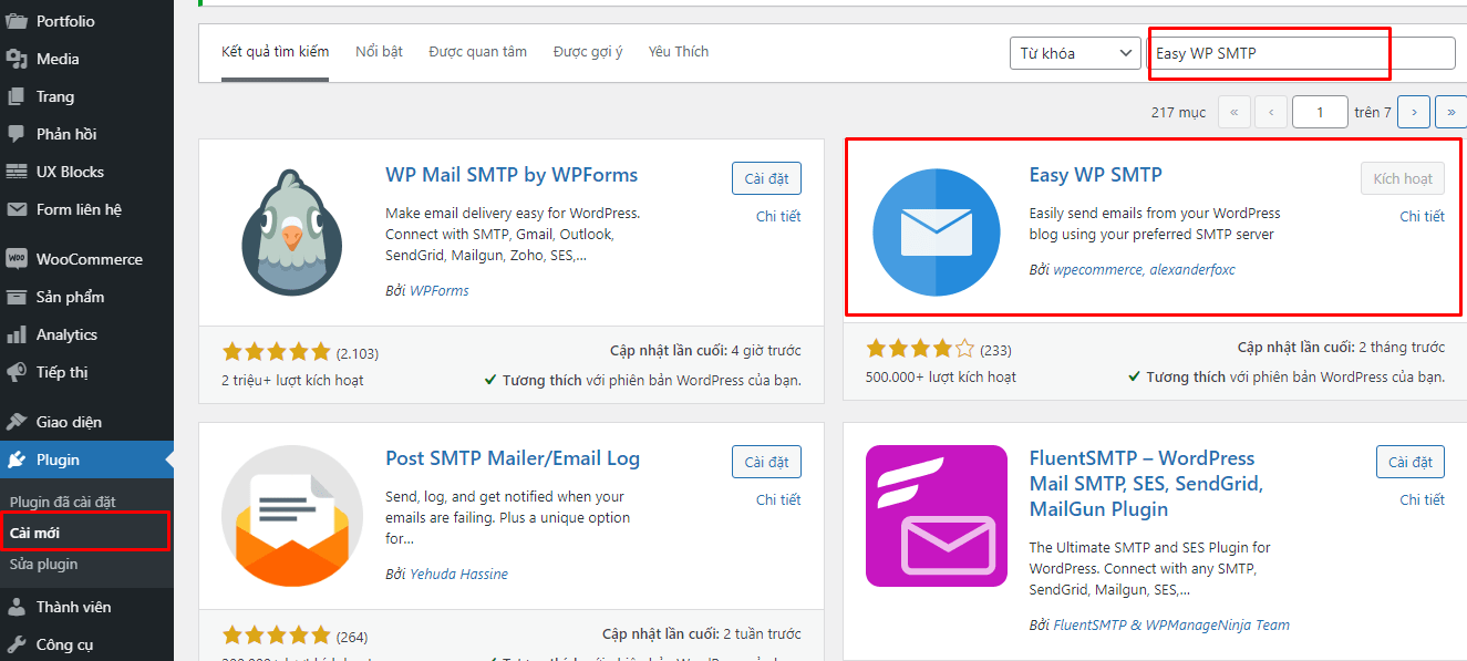 Hướng dẫn cài SMTP của gmail
