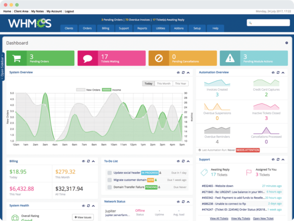 Whmcs – Web Hosting Billing & Automation Platform