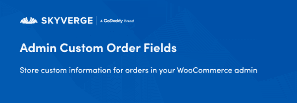 Admin Custom Order Fields