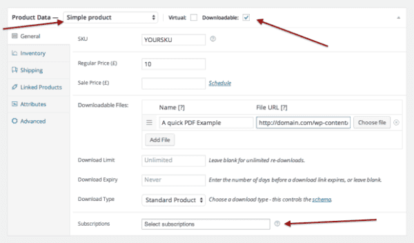 WooCommerce Subscription Downloads