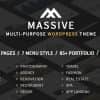 Massive – Responsive Multi-Purpose WordPress Theme