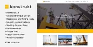Konstrukt – HTML5 Construction & Building Template