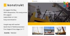 Konstrukt – Construction & Business Joomla Template