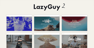 LazyGuy 2 – Personal Landing Page HTML Template for Everyone