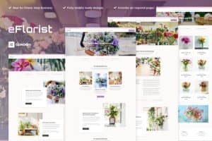 eFlorist – Flower Boutique & Decoration Elementor Pro Template Kit