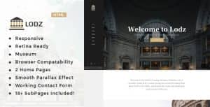 Lodz – Museum & Exhibition HTML Template