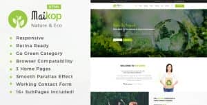 Maikop – Environment / Non-Profit HTML Template