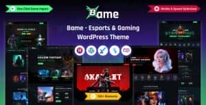 Bame – eSports and Gaming WordPress Theme