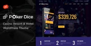 Poker Dice – Casino Resort & Hotel WordPress Theme