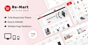 Remart – Multipurpose MarketPlace Opencart 3 Theme