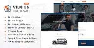 Vilnius – Auto Mechanic Repair WordPress Theme