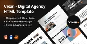 Vixan – Digital Agency Portfolio HTML Template