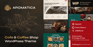 Aromatica – Cafe & Coffee Shop WordPress Theme