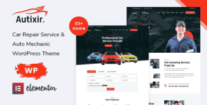 Autixir – Car Repair Service & Auto Mechanic WordPress Theme
