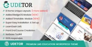 Udetor – LMS Education WordPress Theme
