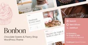 Bonbon – Chocolate & Pastry Shop WordPress Theme + AI