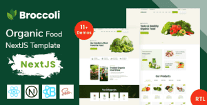 Broccoli – Organic Food Store Ecommerce NextJS Template