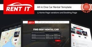 Rentit – Multipurpose Vehicle Car Rental WordPress Theme