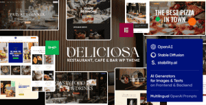 Deliciosa – Restaurant & Cafe WordPress Theme