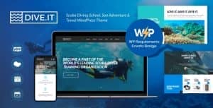 DiveIt – Scuba Diving School Travel WordPress Theme