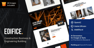 Edifice – Construction & Building Architecture WordPress Theme