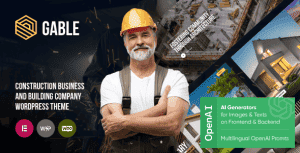 Gable – Construction & Building Industrial WordPress Theme