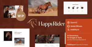 Happy Rider – Horse School & Equestrian Center WordPress Theme