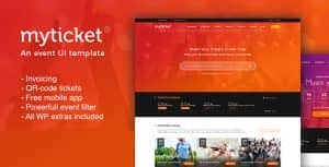 MyTicket – Ticket/Event Management System WordPress Theme
