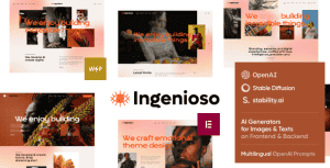 Ingenioso – Creative Agency WordPress Theme