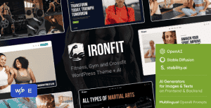 Ironfit – Fitness, Gym and Crossfit WordPress Theme