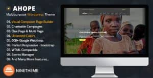 Ahope – Charity Help WordPress Theme – RTL