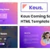 Keus – Creative Coming Soon HTML5 Template