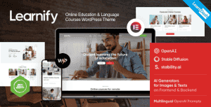 Learnify – Online Courses Education WordPress Theme
