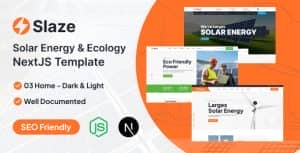 Slaze – Solar Energy & Ecology NextJS Template
