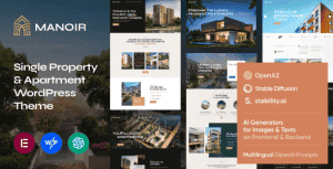 Manoir – Single Property & Apartment WordPress Theme