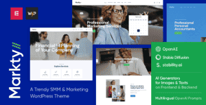 Markty | SMM & Marketing WordPress Theme