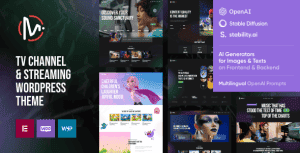 MediaFlex – TV Channel & Streaming WordPress Theme