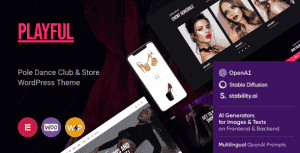Playful – Pole Dance Night Club & Store WordPress Theme