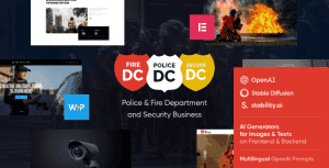 Police Department – Fire & Security WordPress Theme