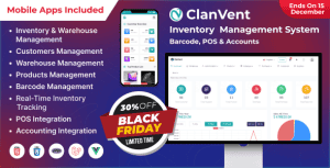 ClanVent – Inventory Management System with Barcode, POS & Accounts