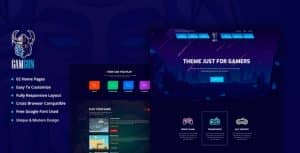 Gamgun – Online Gaming HTML Template