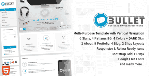 Bullet – Multipurpose Vertical Menu HTML Template