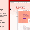 Burst Beauty | Cosmetics Shop And Spa Saloon PSD Template