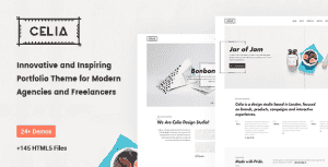 Celia – Innovative and Inspiring Portfolio HTML5 Template for Modern Agencies and Freelancers