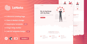 LeNoto – Isometric Business Unbounce Landing Page