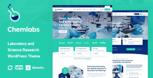 Chemlabs – Laboratory & Science Research WordPress Theme