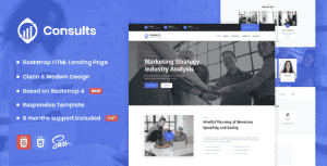 Consults – Consulting and Finance HTML Landing Page Template