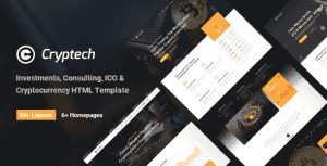 Cryptech – Responsive Bitcoin, Cryptocurrency and Investments HTML Template