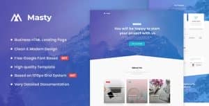 Masty – Business HTML Landing Page Template
